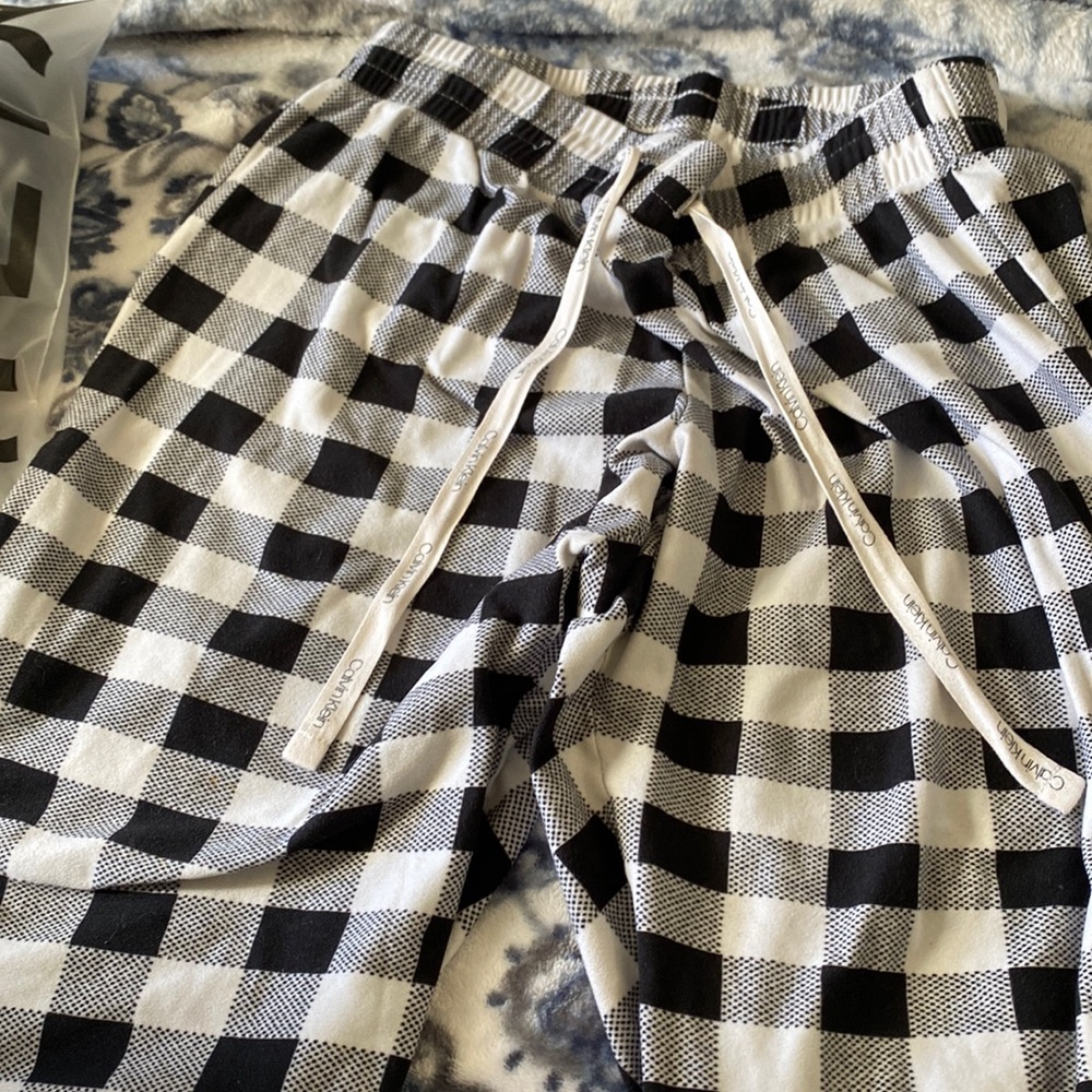 Calvin Klein plaid pj pants